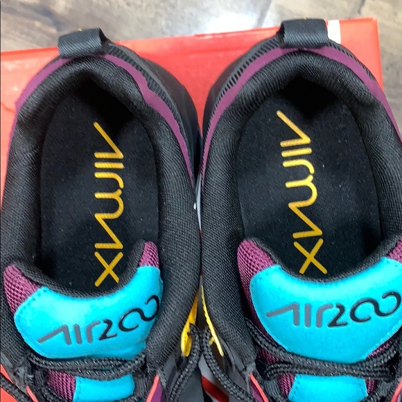 NIKE AIR MAX 200 Bl/Anthracite-Bordeaux - Picture 7 of 16